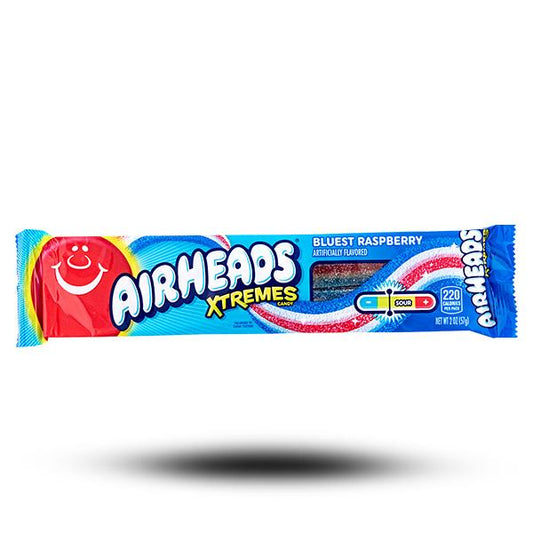 Airheads Xtremes Sweetly Sour Belts Blue Raspberry 56g Packung