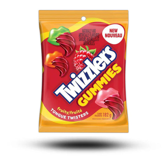 Twizzlers Gummies Rasberry Tongue Twisters 182g Packung