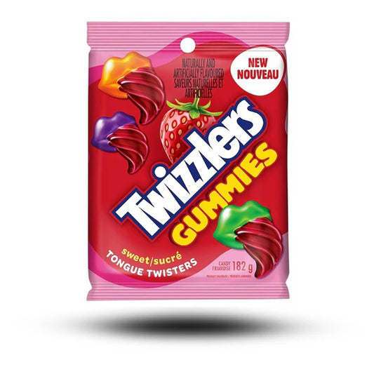 Twizzlers Gummies Strawberry Tonuge Twisters 182g Packung