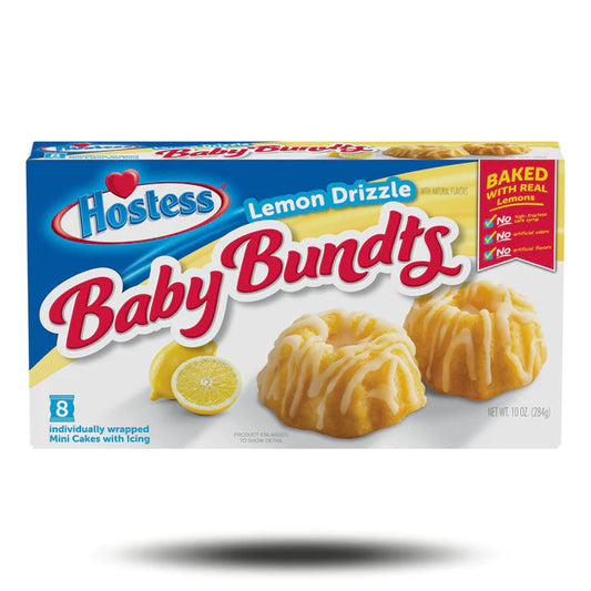 Hostess Baby Bundts Lemon Drizzle 284g Packung