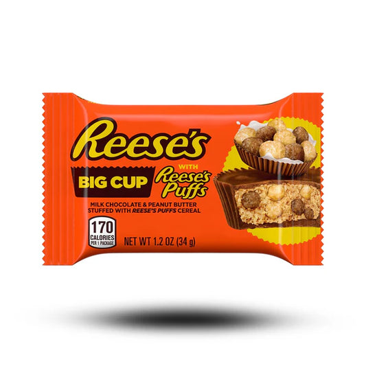 Reeses Big Cup with Reeses Puffs 34g Packung
