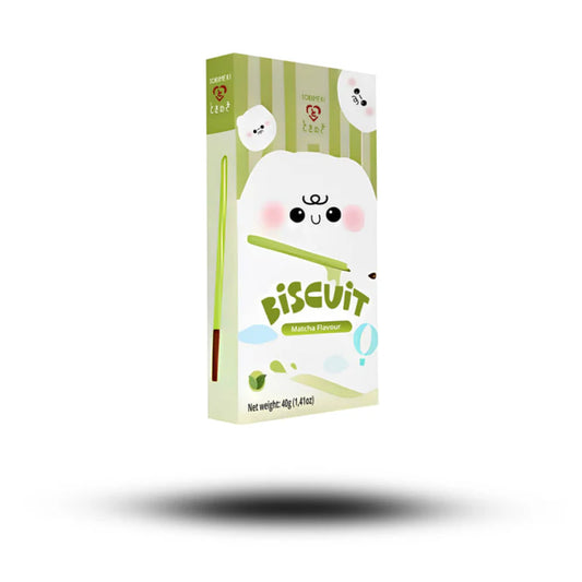 Tokimeki Biscuit Stick Matcha Flavour 40g Packung