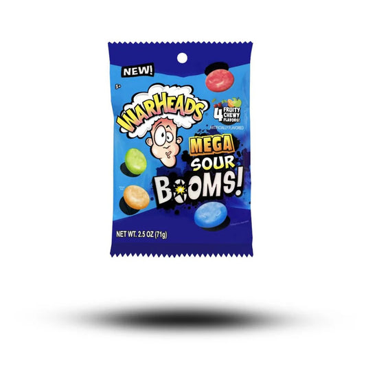 Warheads Sour Boom Fruit Chews 71g Packung