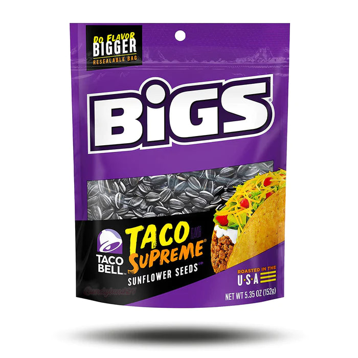 Bigs Sunflower Seeds Taco Supreme 152g Packung