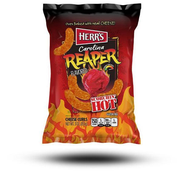 Herrs Carolina Reaper Cheese Curls 170g Packung