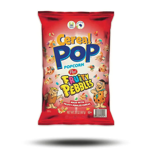 Cereal Pop Popcorn Fruity Pebbles 149g Packung