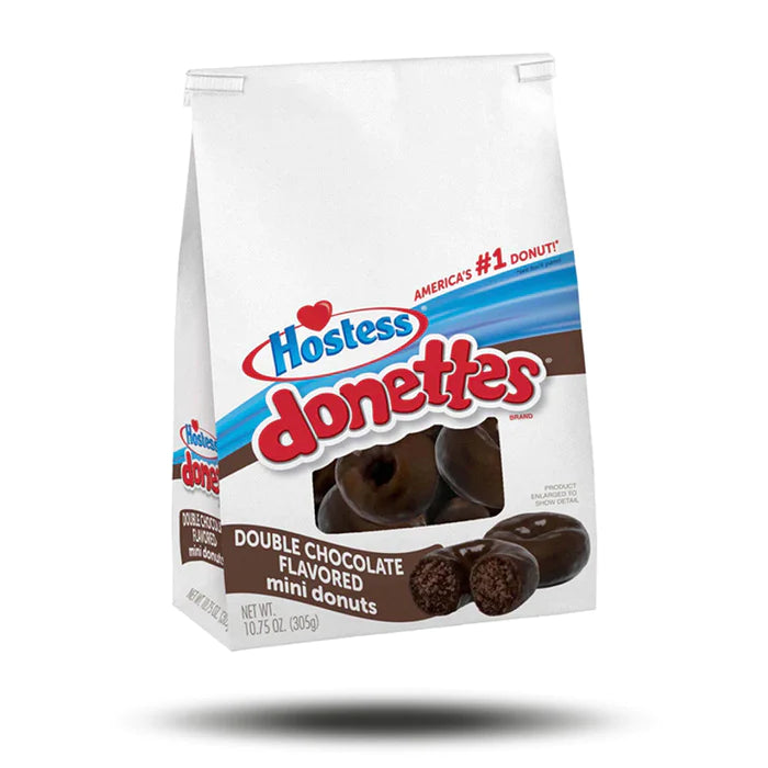 Hostess Donettes Mini Donuts Double Chocolate 305g Packung