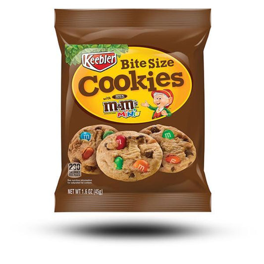 Keebler M&M's Bite Size Cookies 45g Packung