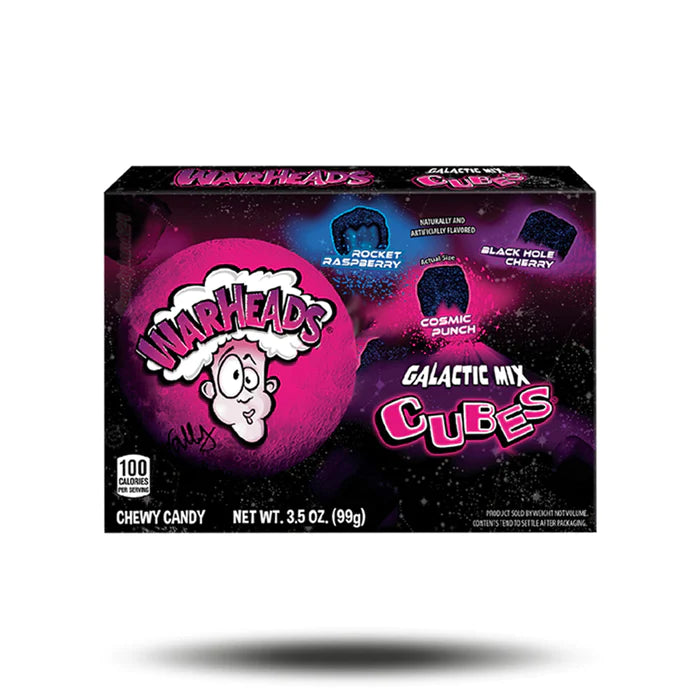 WarHeads Galactic Mix Cubes 99g Packung