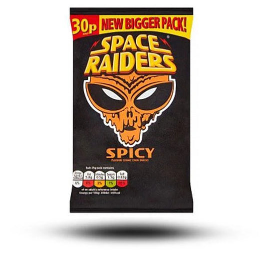 Space Raiders Spicy 25g Packung