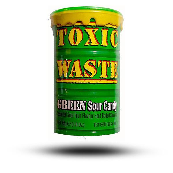 Toxic Waste Green Sour Candy 42g Packung