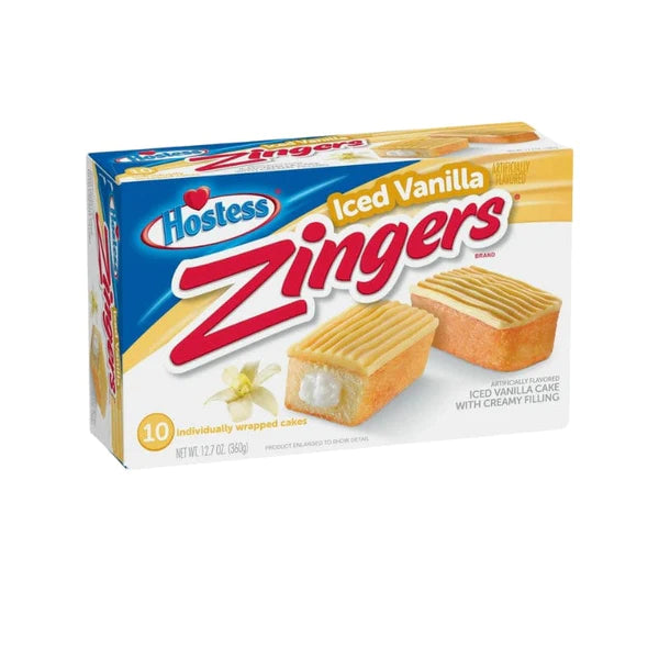 Hostess Zingers Iced Vanilla 10er Packung